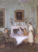 James Gunn Tea at Royal Lodge (mk25 France oil painting artist